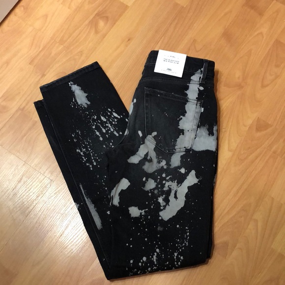 Bleached denim straight leg jeans - Picture 4 of 7